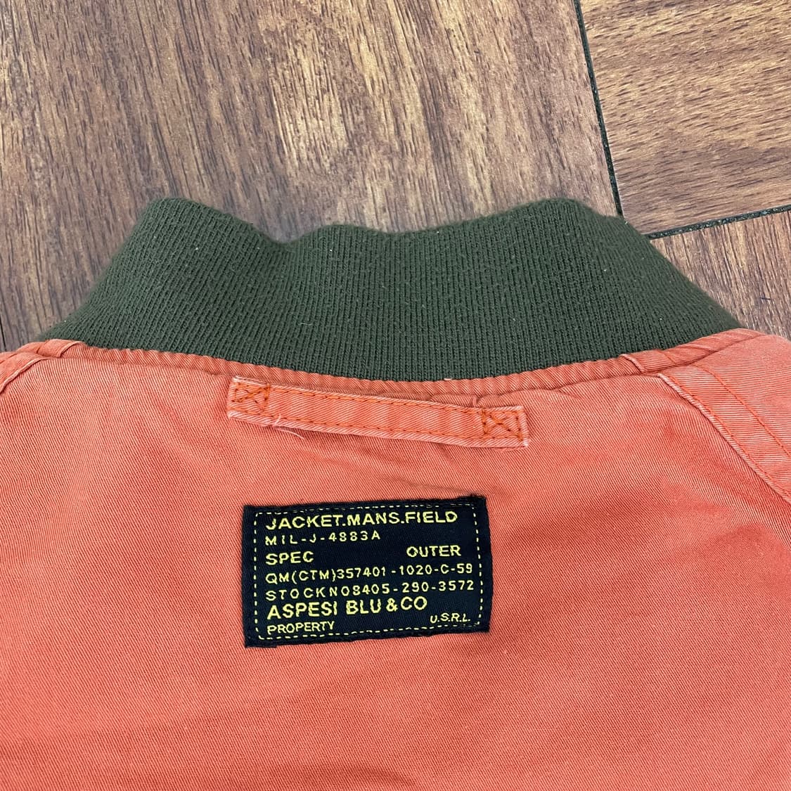 아스페시 리버시블 항공자켓 상품이미지3