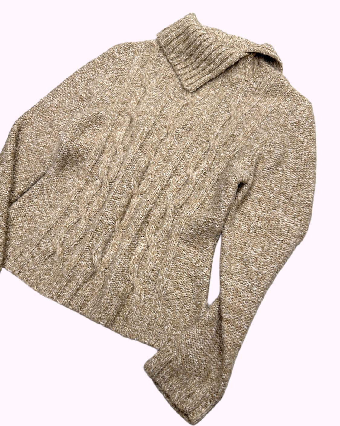 brown slit turtle-neck knit 상품이미지2