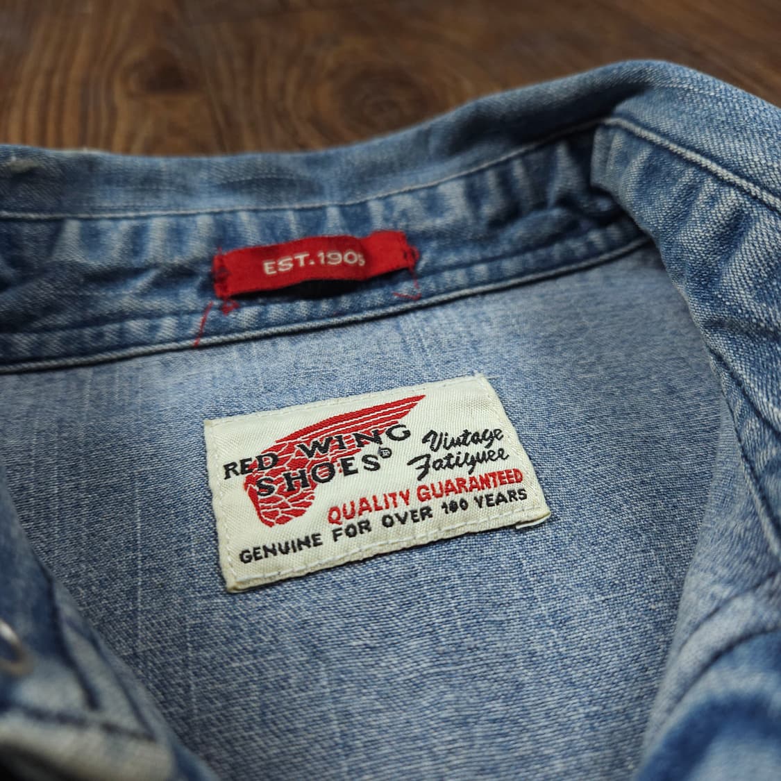 레드윙 USA 빈티지 퍼티그 웨스턴 데님 셔츠 상품이미지6