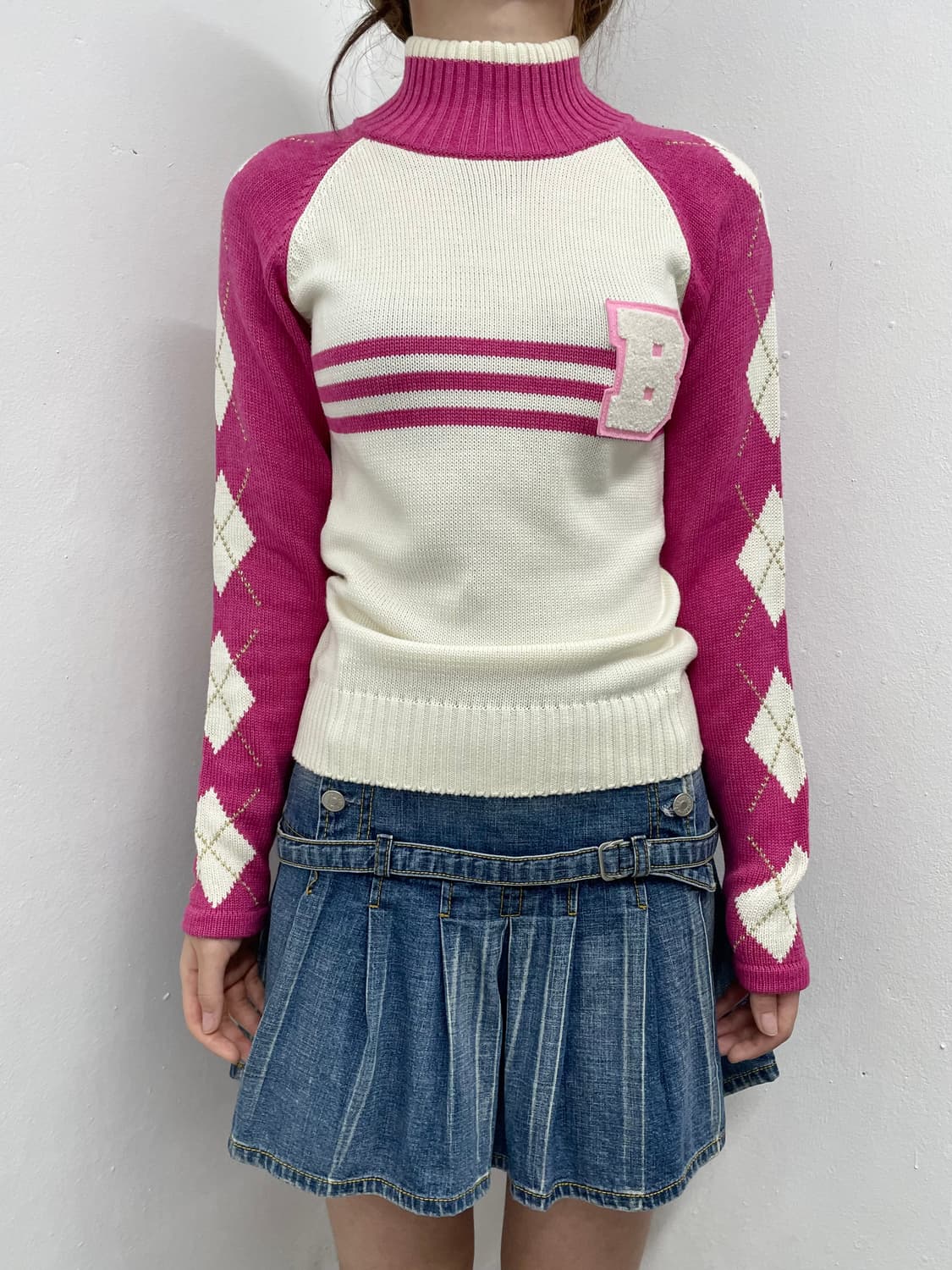 키치 버튼 플리츠 스커트 상품이미지4