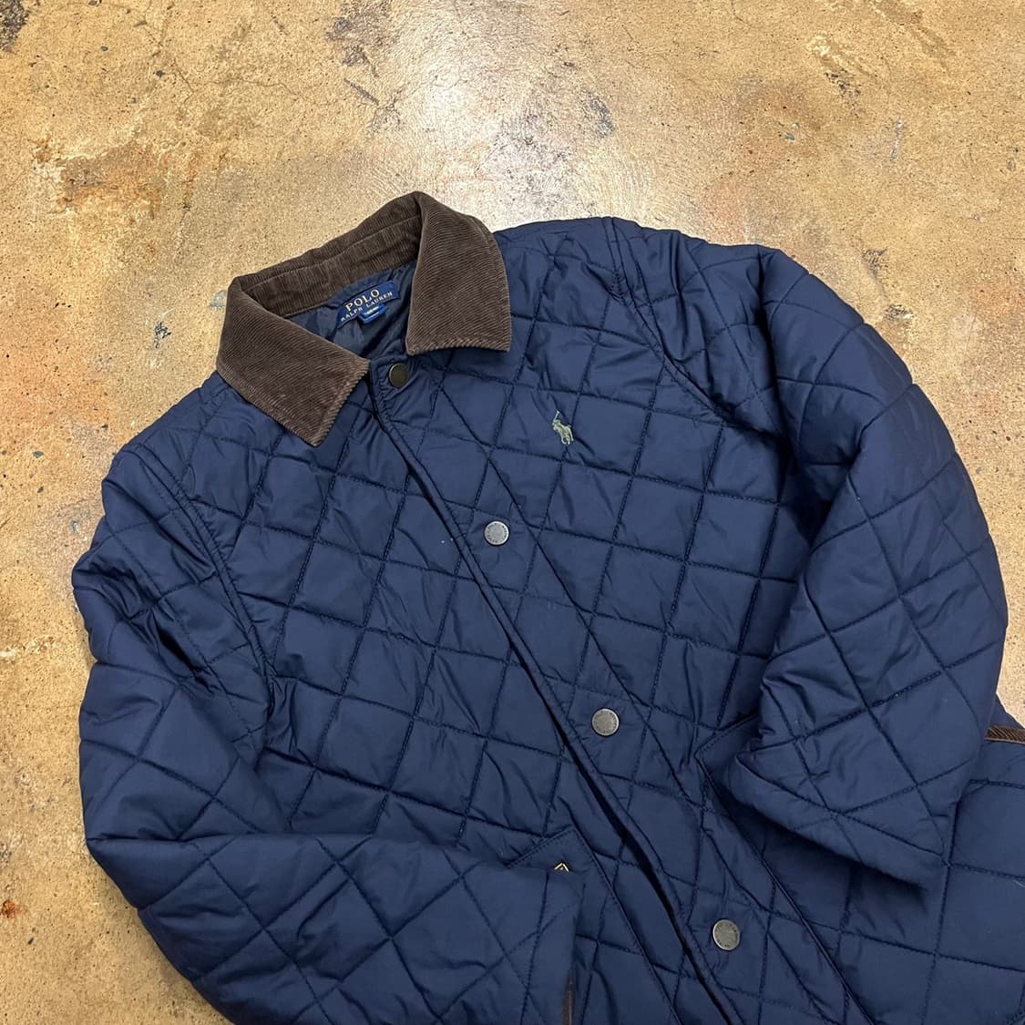 [정품/L] 폴로 랄프로렌 퀼팅 자켓 네이비 b10 상품이미지1