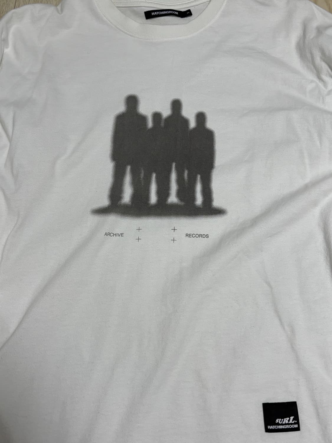 해칭룸 x surl(설) 고스트티 화이트 3사이즈 상품이미지1