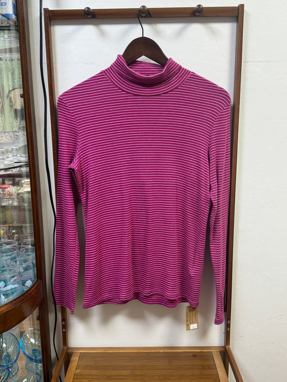 빈티지 스트라이프 목폴라 상품이미지1