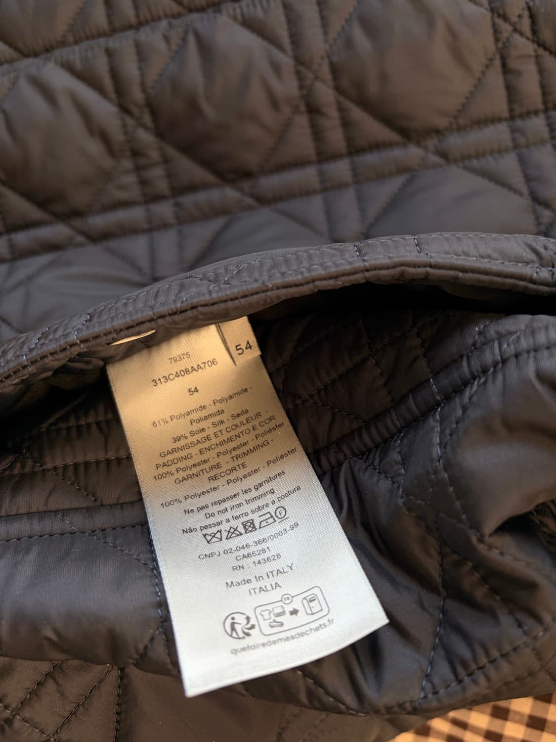 디올 / 까나쥬 후드 블루종 네이비컬러 / 54 상품이미지7