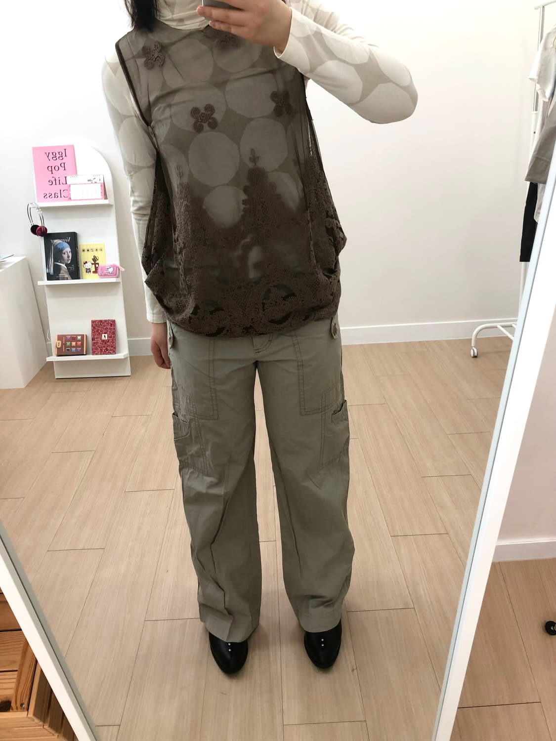 도쿄 상경 소녀 코디 (모리걸 빈티지 레이어드 룩) 상품이미지4