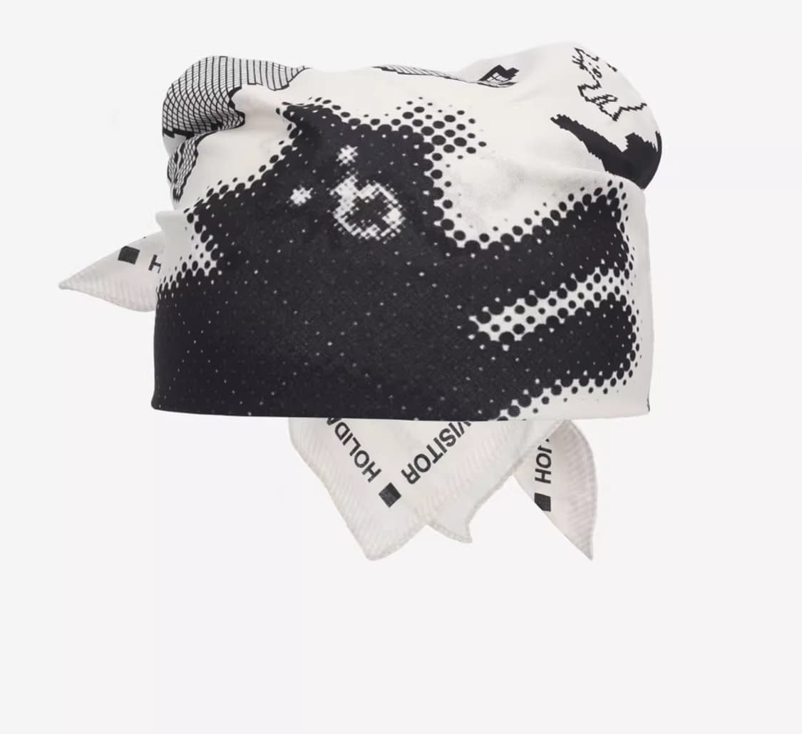 [새상품]도트 고양이 반나다 스카프 화이트 상품이미지2