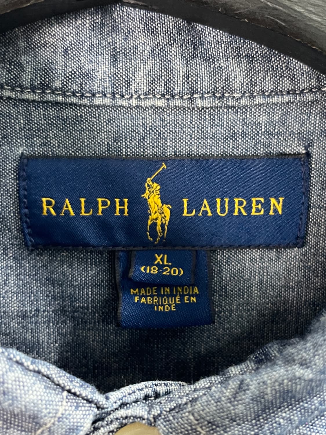 폴로 랄프로렌 보이즈 샴브레이 긴팔 셔츠 (on.597) 상품이미지4