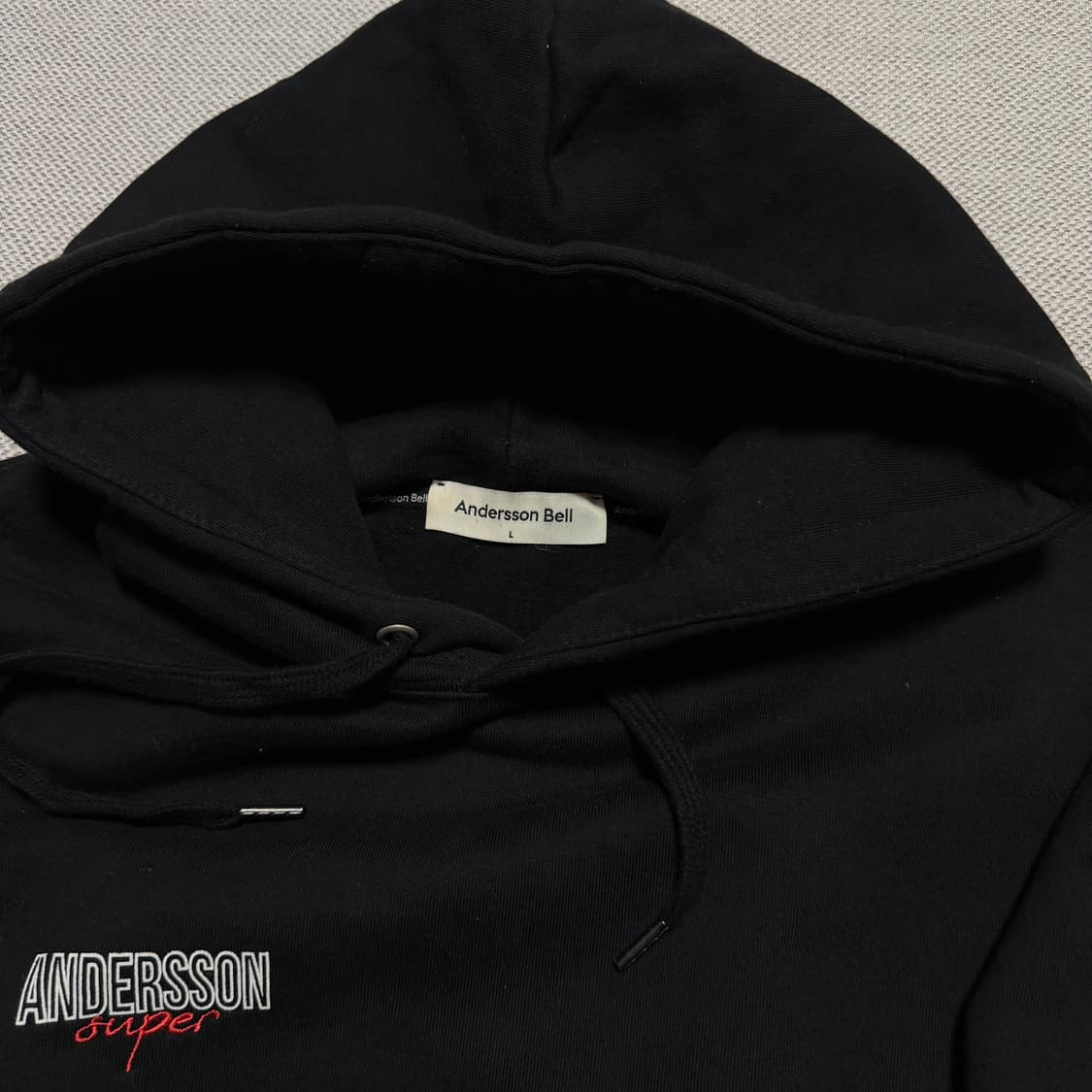 앤더슨벨 17fw 빅로고 후드티 상품이미지3
