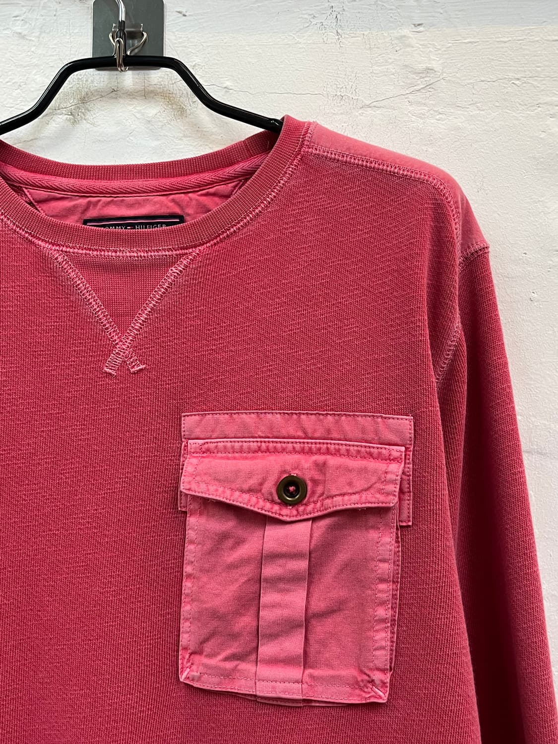 Tommy Hilfiger 핑크 스웨트 셔츠 M 상품이미지3