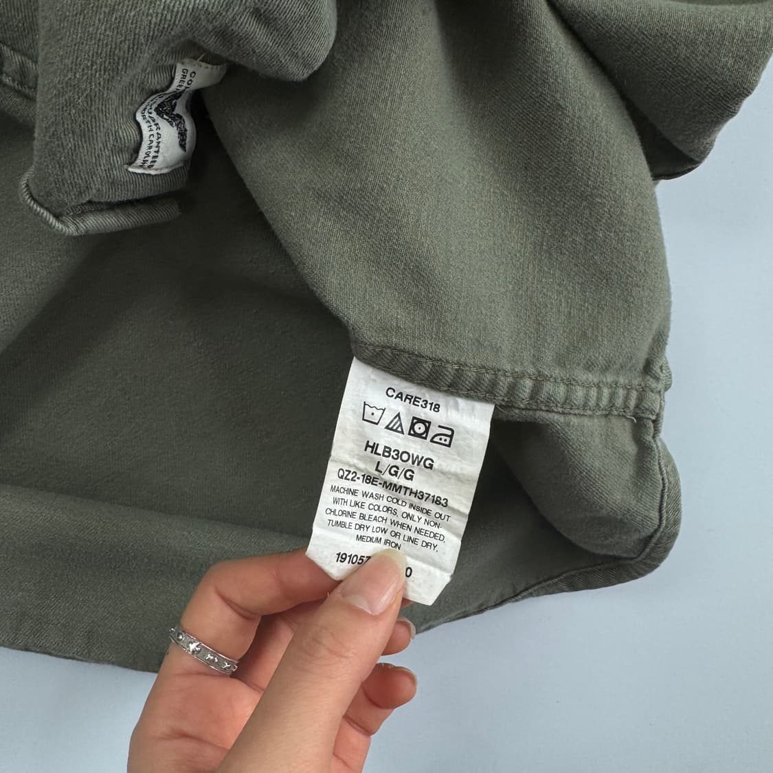 Wrangler 랭글러 카키 투포켓 셔츠 상품이미지6