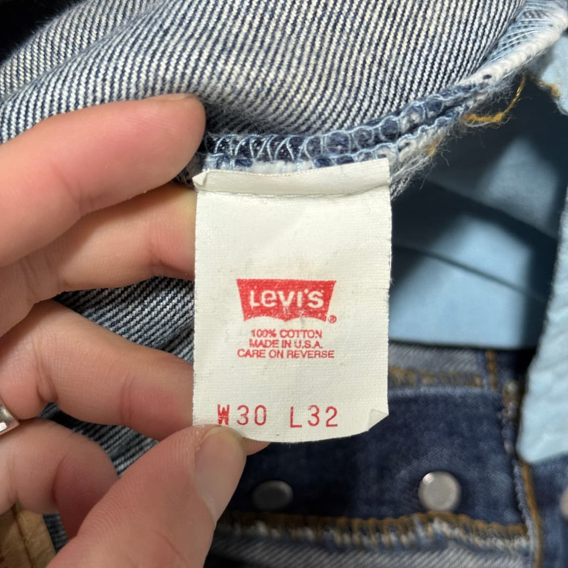 리바이스 오리지널 USA OG 98s 501 오렌지탭 데님 팬츠 상품이미지6