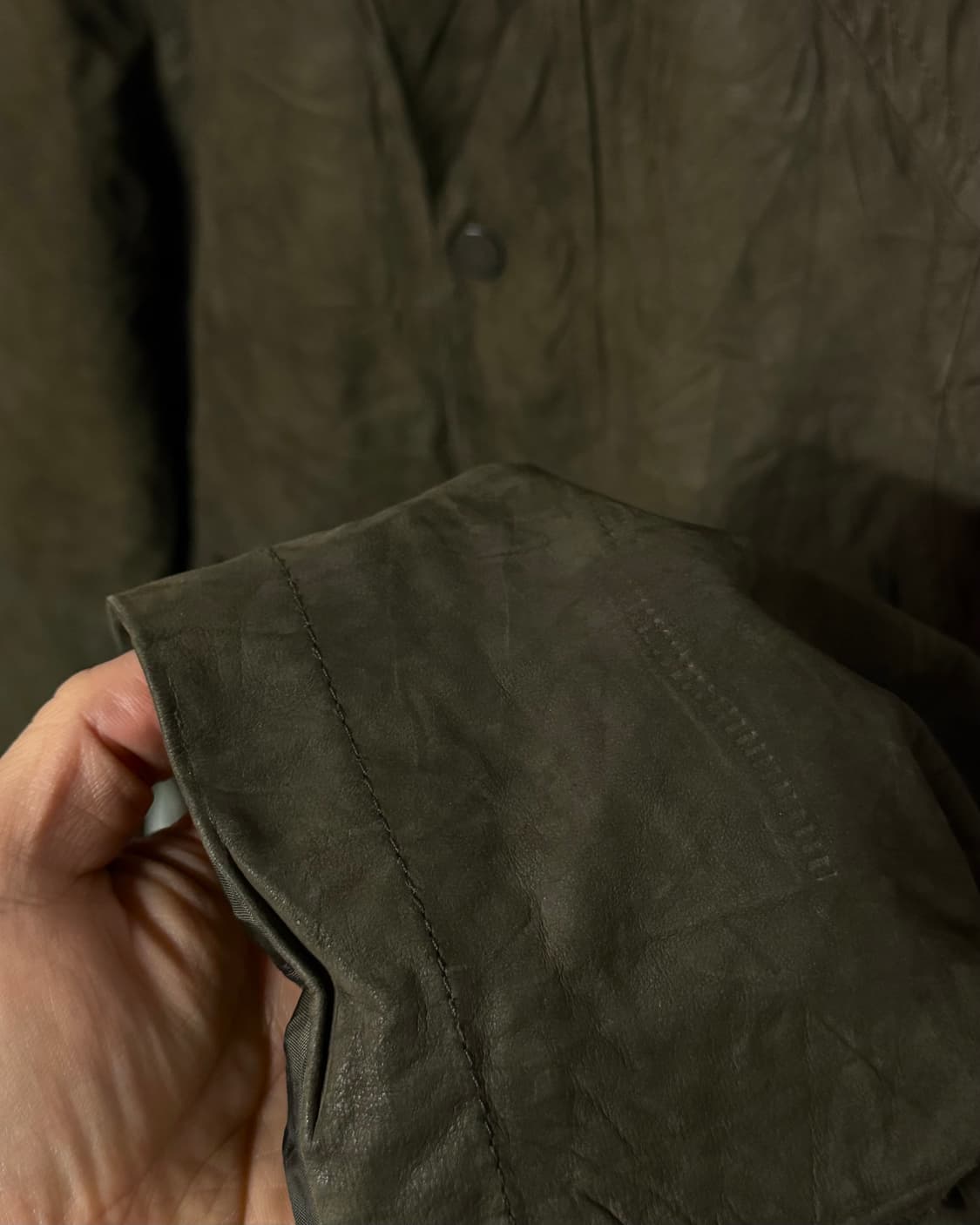 90‘s 노티카 레더 헌팅자켓 M 상품이미지3