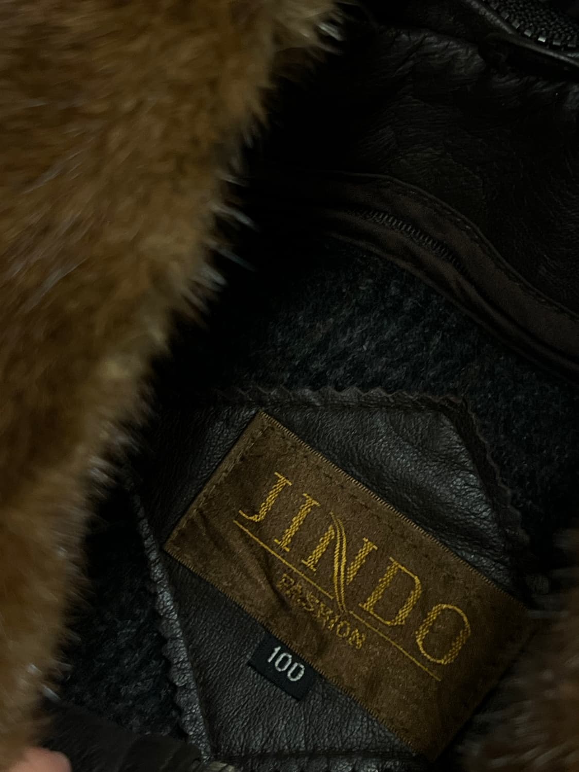 진도 퍼 카라 양가죽 빈티지 자켓 처분  상품이미지3