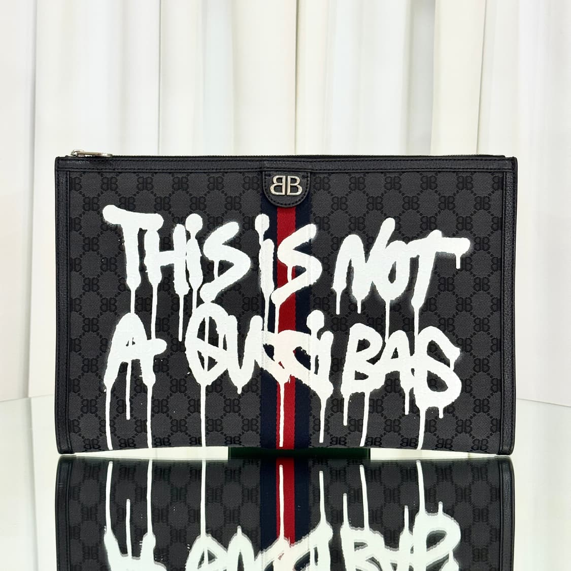 [전세계300개한정판]발렌시아가 구찌 해커프로젝트 클러치 상품이미지1