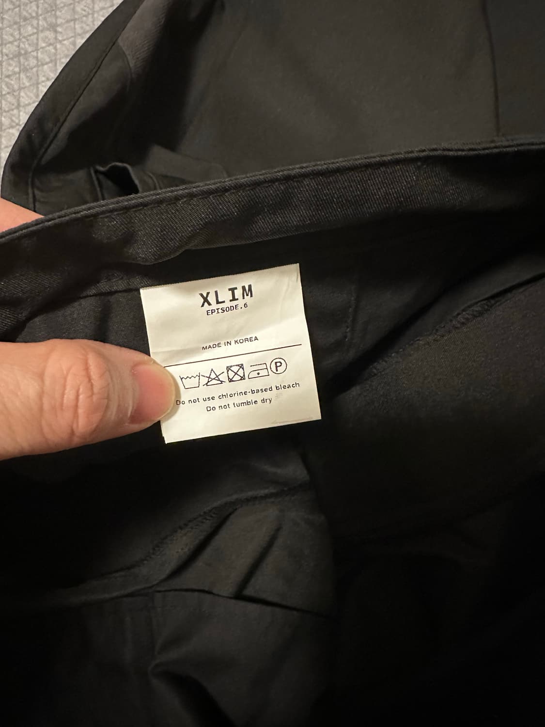 [L]엑슬림 ep6. 07 트라우져 팬츠 블랙 상품이미지3