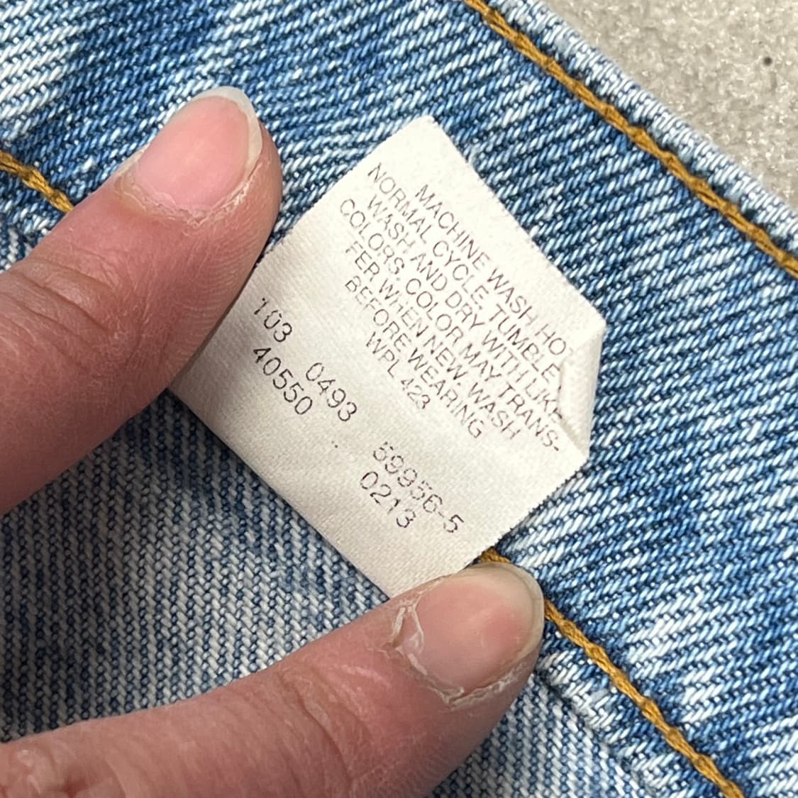 리바이스 550 오렌지탭 데님팬츠 s10125 상품이미지8