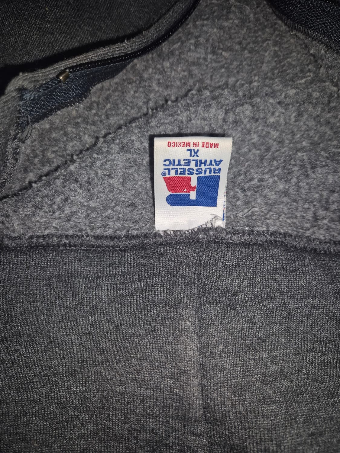 00s 러셀 후드집업 다크 그레이 메이드인 멕시코 상품이미지3