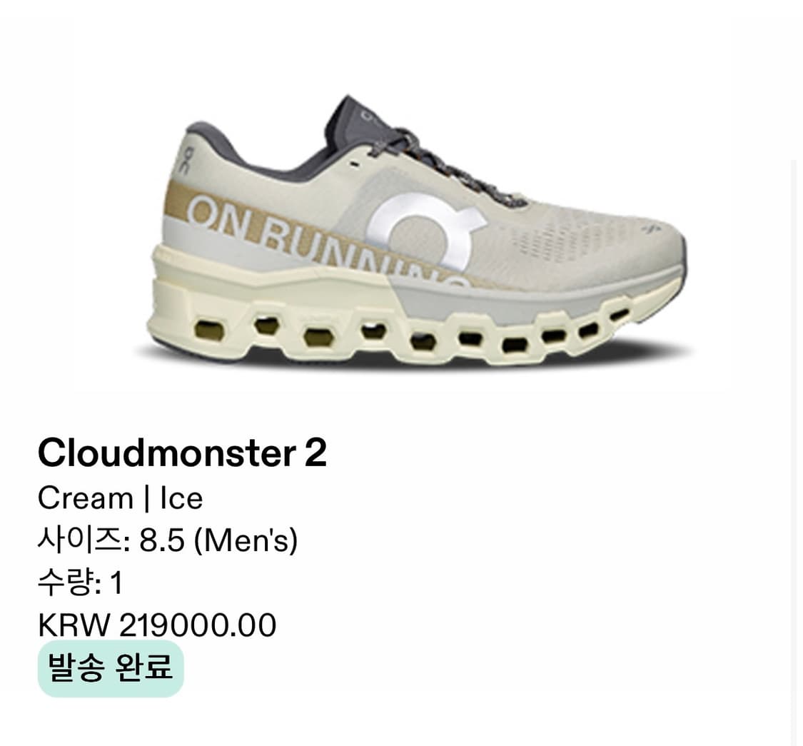 온러닝 클라우드몬스터2  상품이미지1