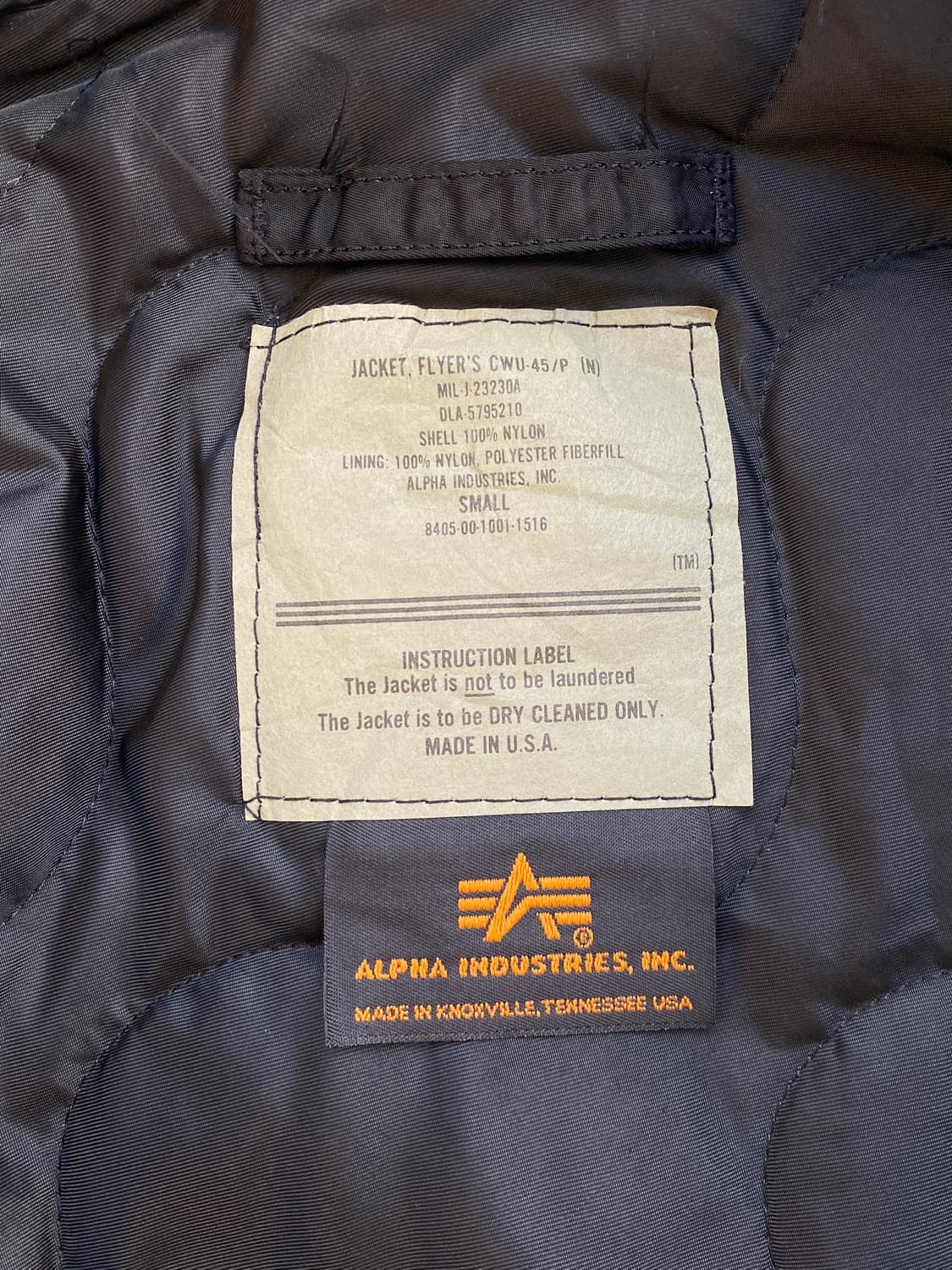 (95) 알파 CWU-45P 플라이트 자켓 상품이미지8