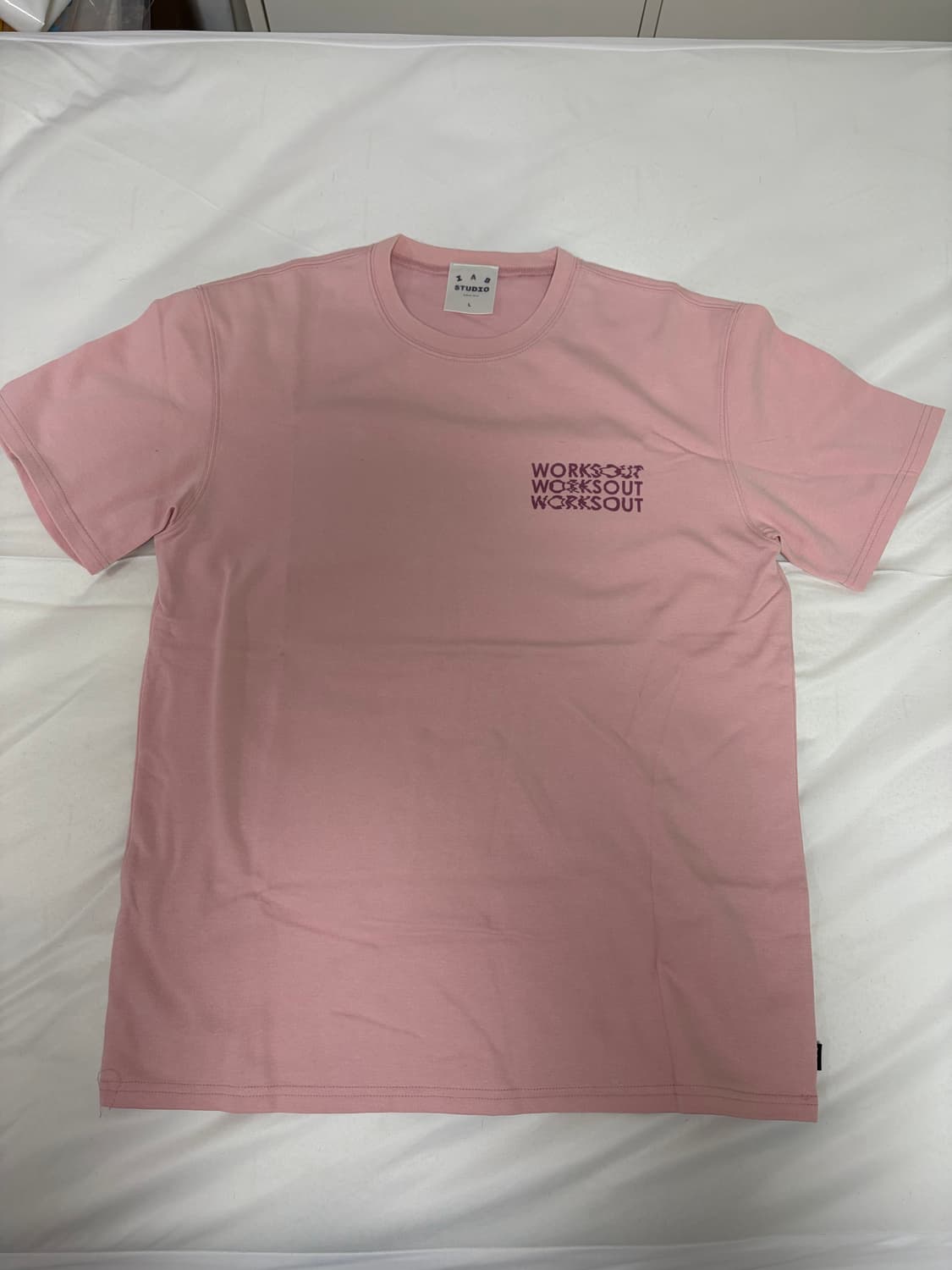 IAB STUDIO x Worksout Sand Pink T-Shirt 상품이미지1