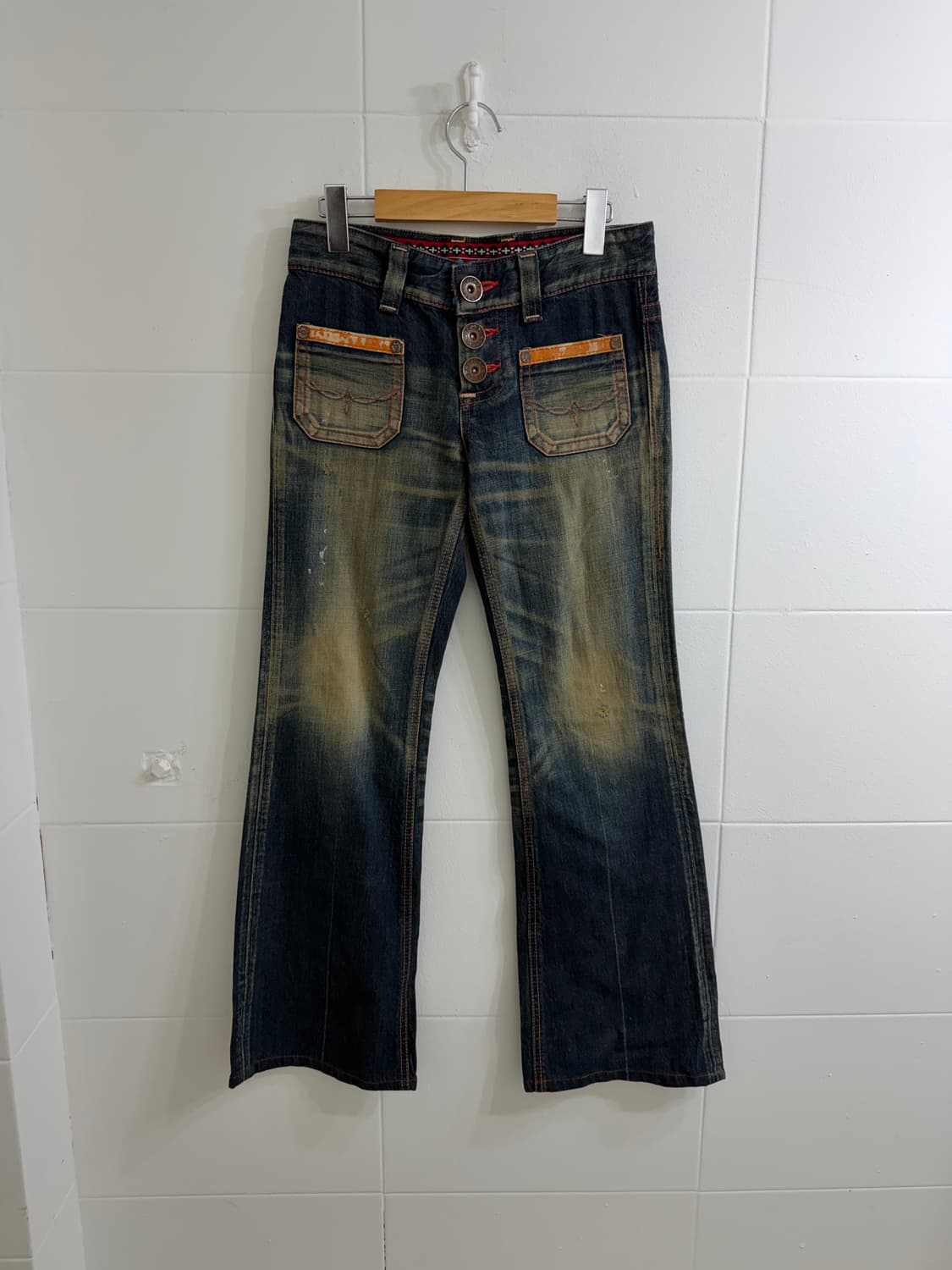 에드윈 브라운 웨스턴 펑크 딱붙 코디 세트 상품이미지7