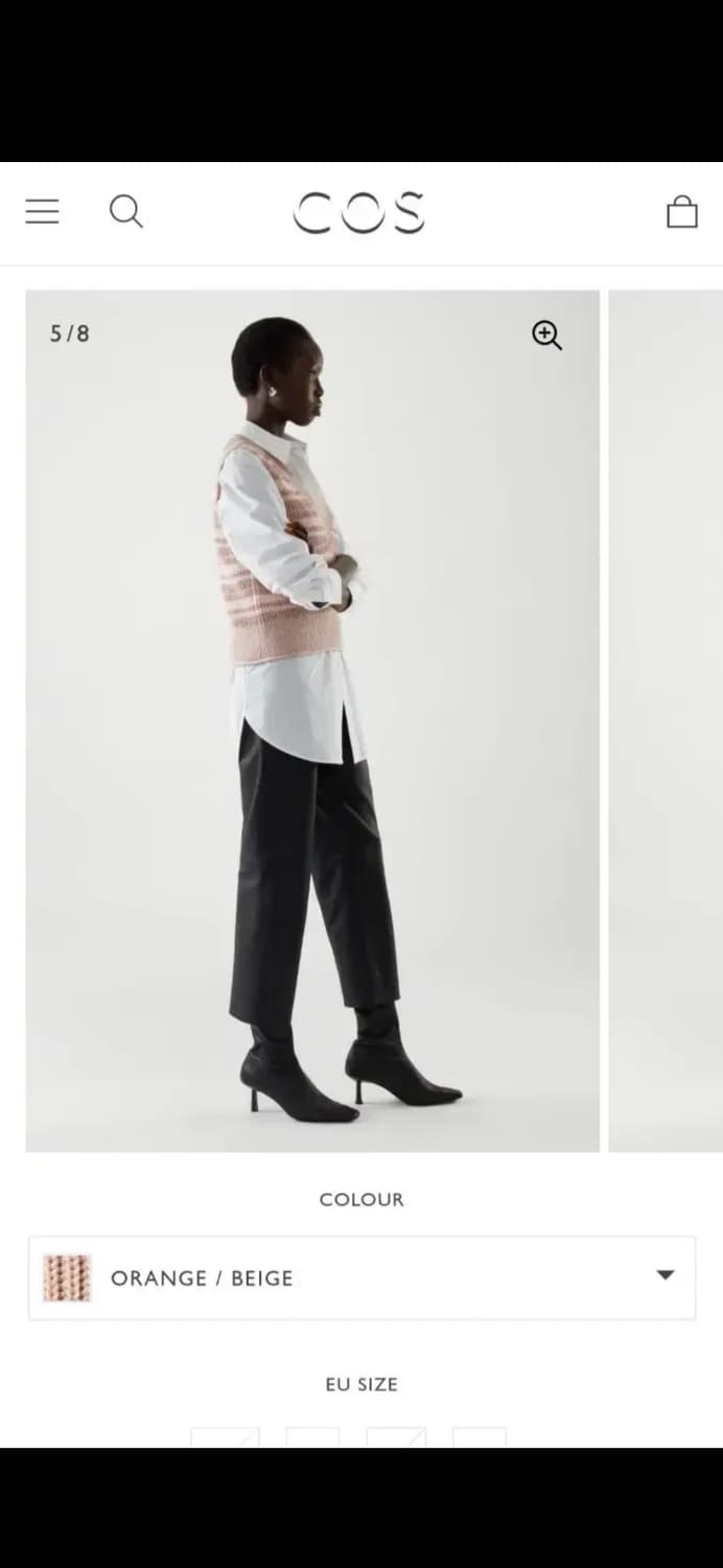 (새상품) COS 코스 스트라이프 니트 베스트 조끼 XS 상품이미지7