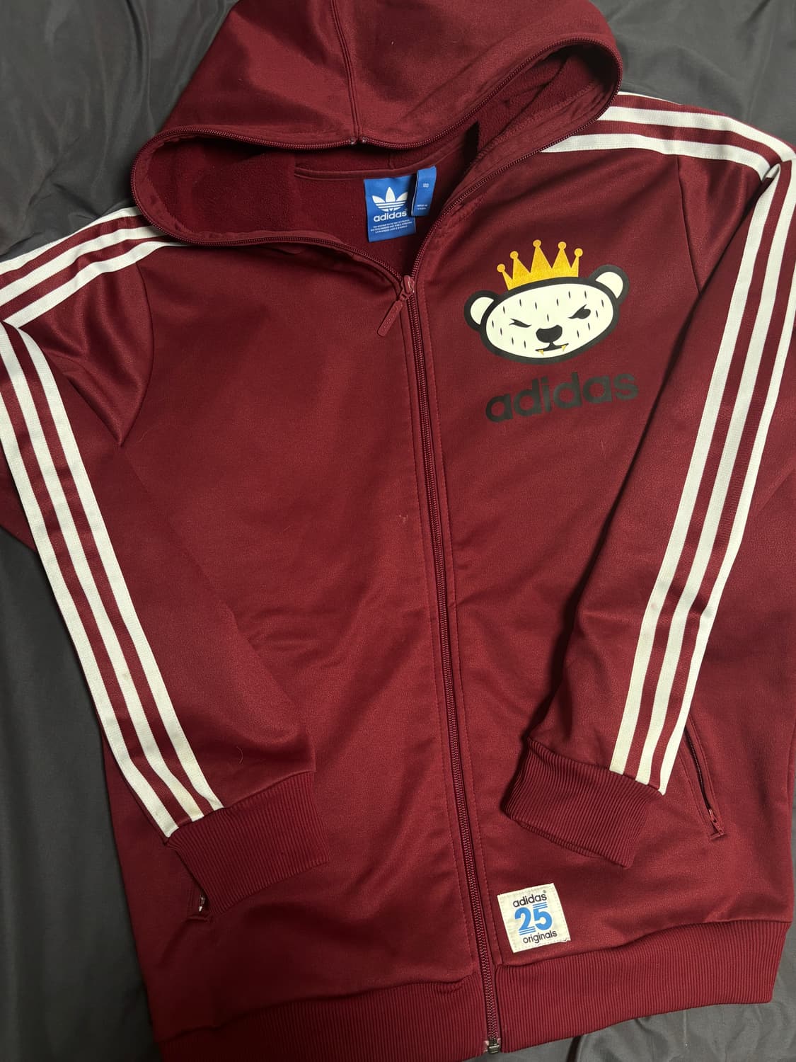 아디다스 니고베어 25주년 후드 져지 버건디 100 상품이미지1