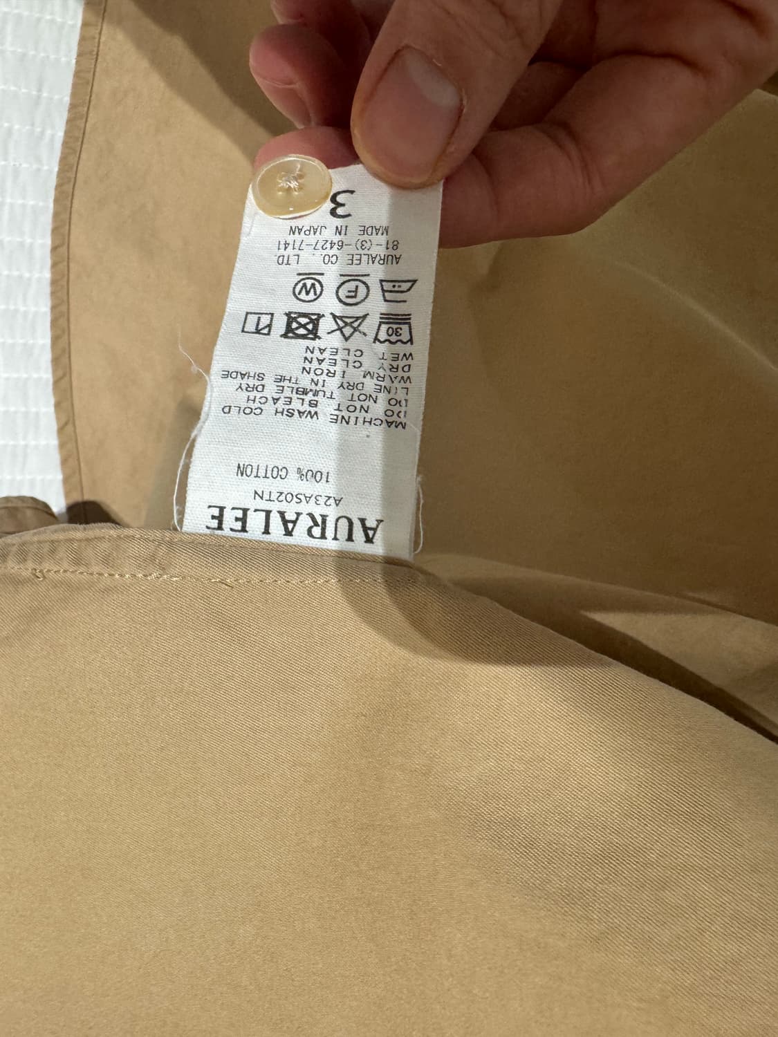 auralee big shirts 오라리 빅 셔츠 3사이즈 상품이미지3