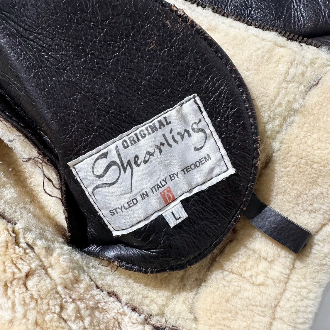 TEODEM B-3 램스킨 시어링 무스탕 봄버 자켓 상품이미지9