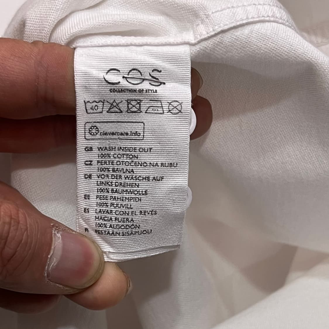  코스 차이나카라 화이트 셔츠 y14872 상품이미지6