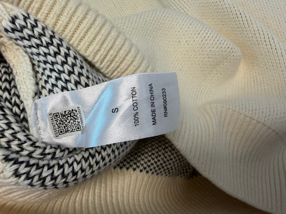 에센셜 essentials 니트 스웨터 버터크림 S 상품이미지7