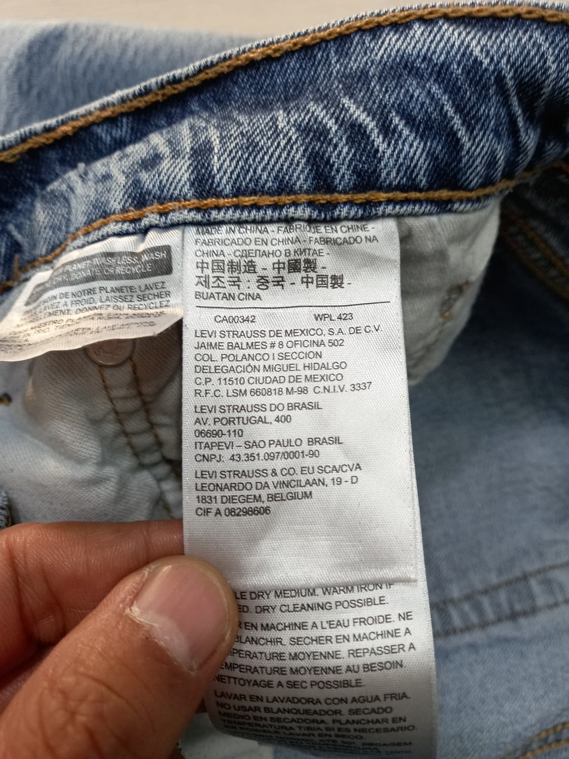 32 리바이스502 리오셀24% 워싱 스판 슬림일자진 32-343 상품이미지7