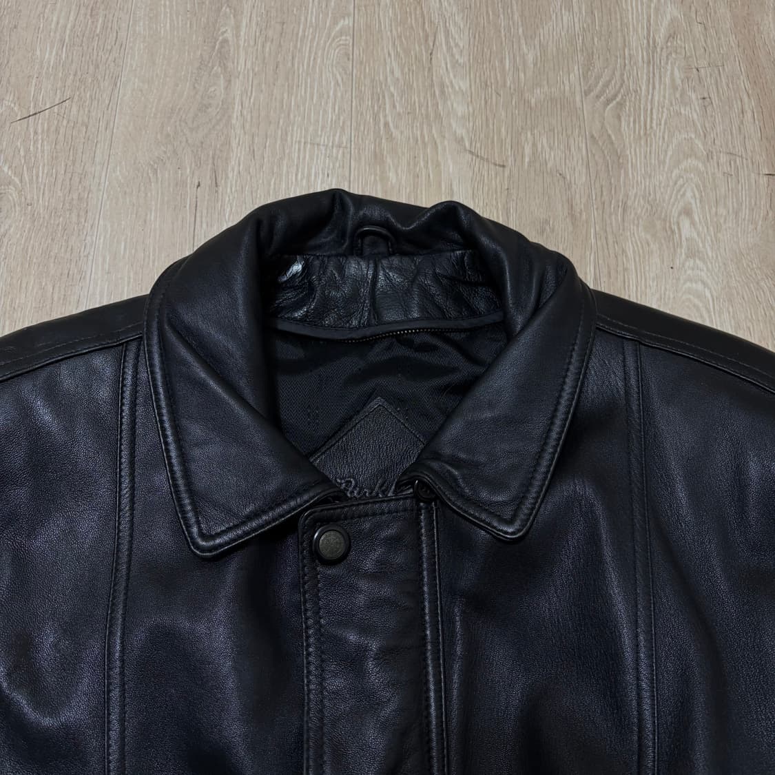 RUKLAND 남성 천연 양가죽 봄버 가죽자켓 L/100  상품이미지5