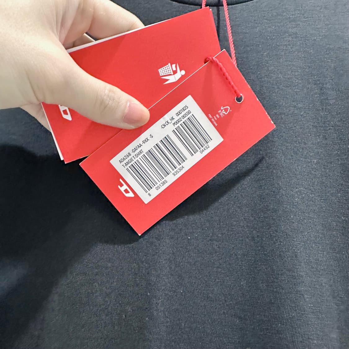 디젤 티 안지 반팔 티셔츠 블랙 상품이미지2