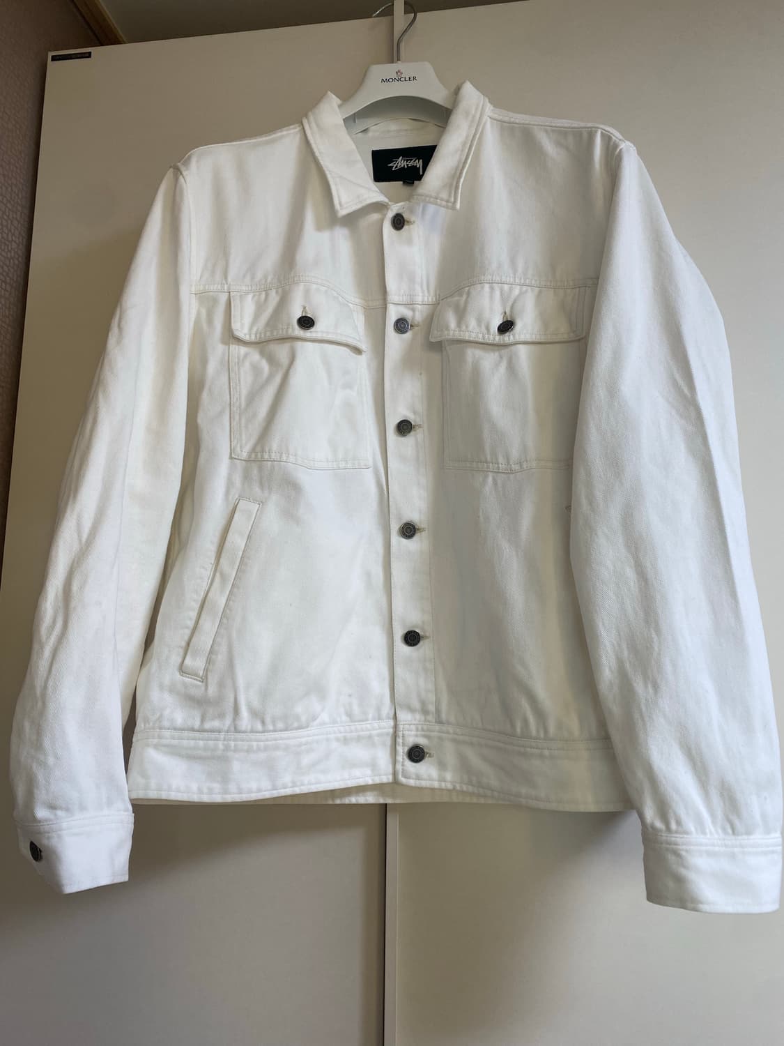 스투시 화이트 트러커 자켓 L 상품이미지2