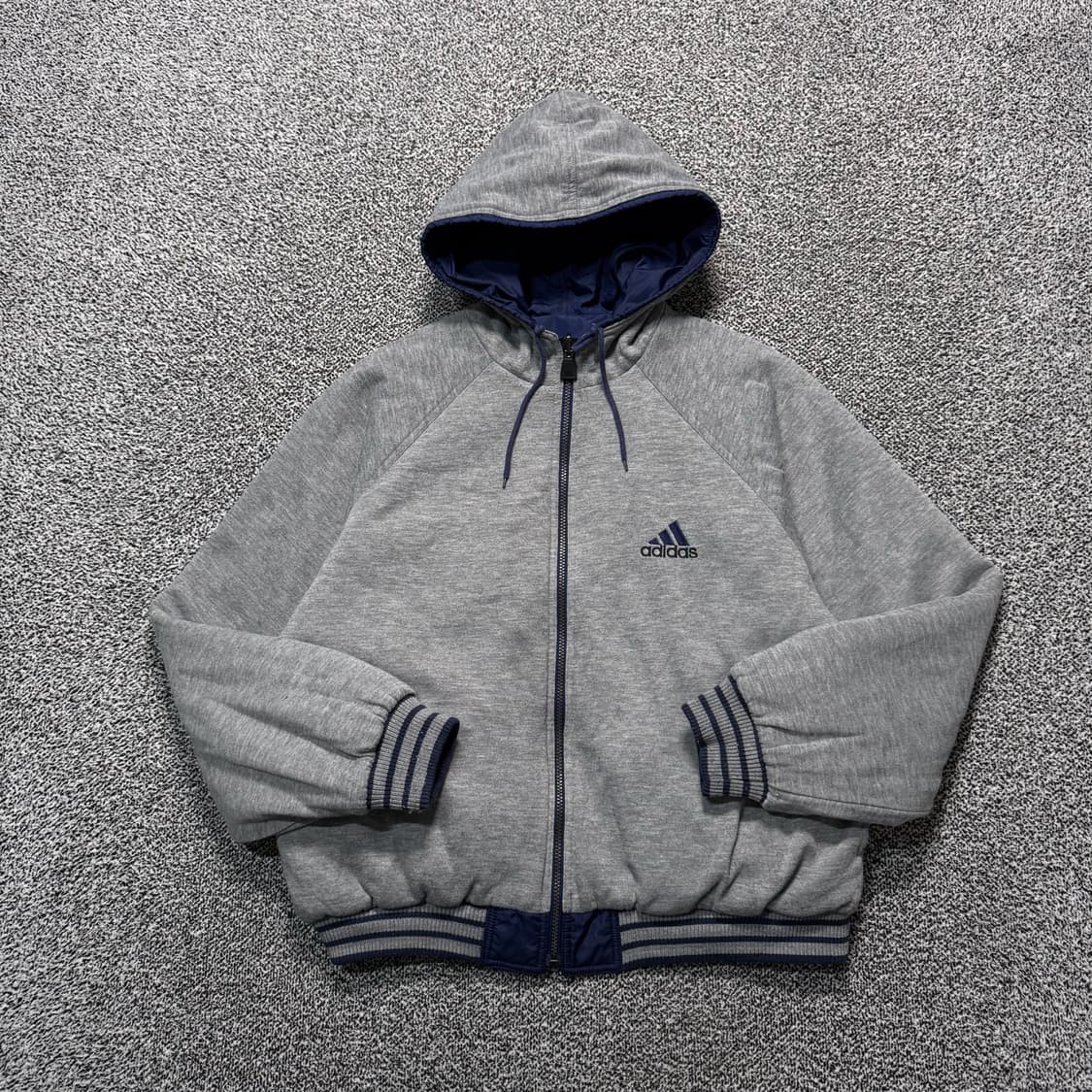 아디다스 양면 리버시블 올드스쿨 오버핏 코튼&바람막이 자켓 :) 상품이미지2