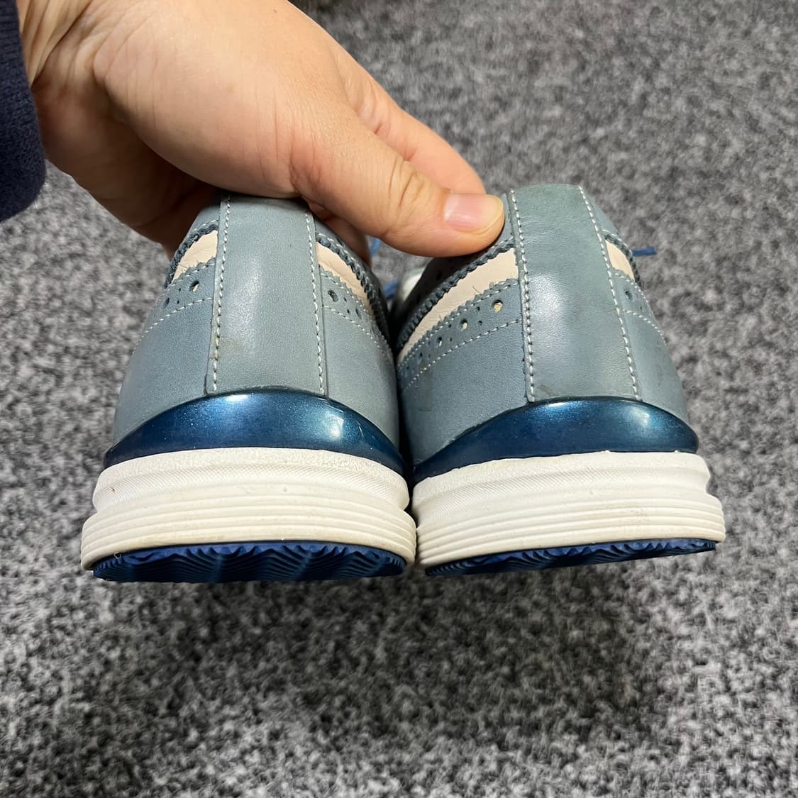 소다 콤비 블루 윙팁 슈즈 270 상품이미지5