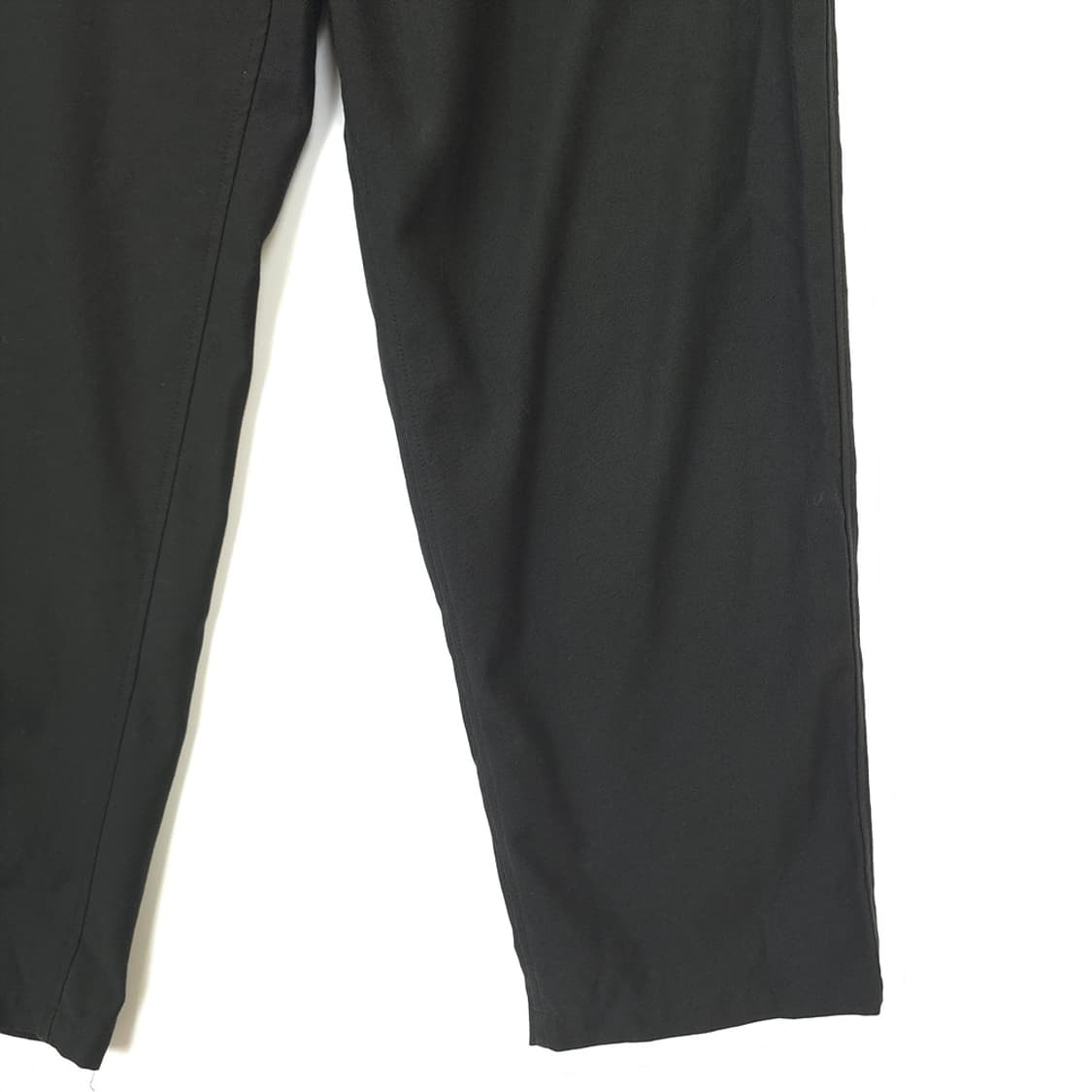 남성 T Fabric 블랙 와이드 슬랙스 팬츠 L 상품이미지3