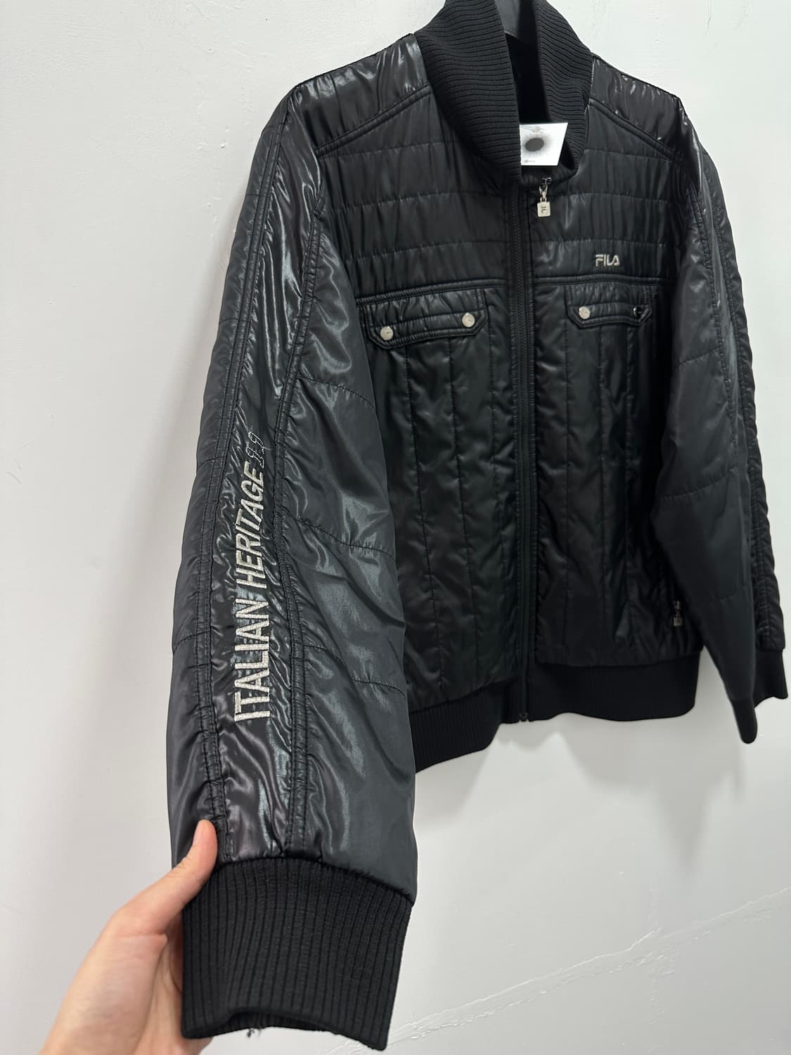 FILA black quilted jacket 상품이미지3