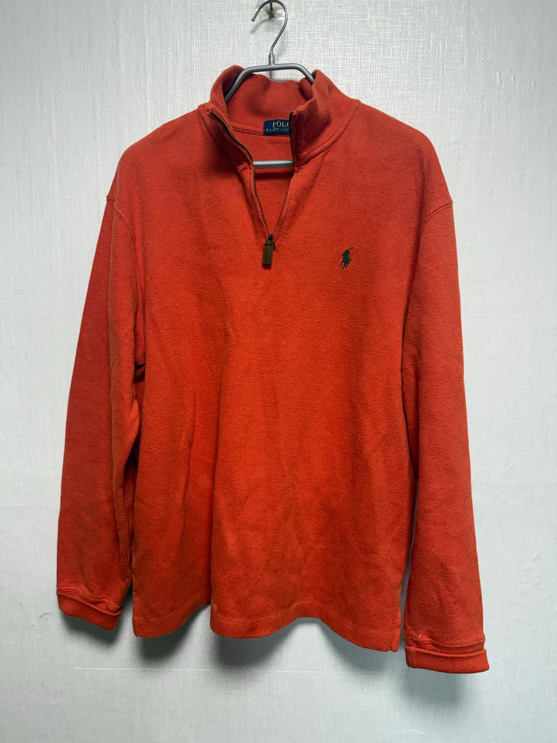 폴로 랄프로렌 오렌지 반집업 니트 (아울렛 정품) 상품이미지1
