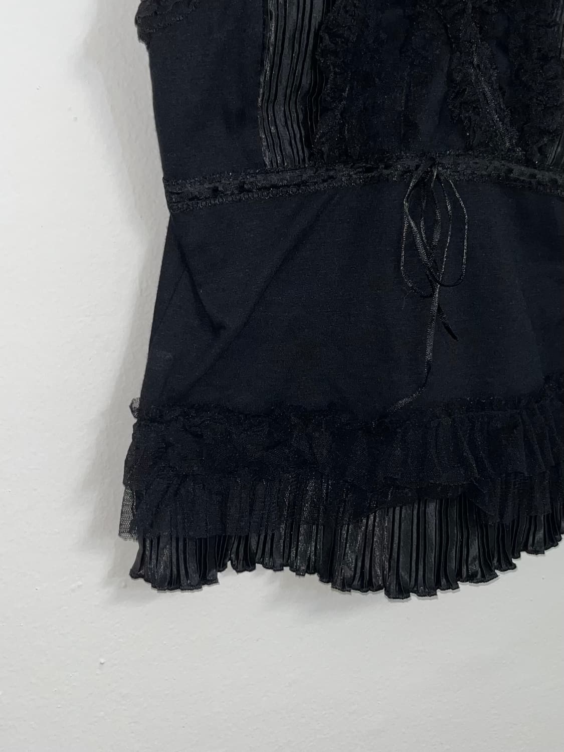 블랙 레이스 슬리브리스 상품이미지3