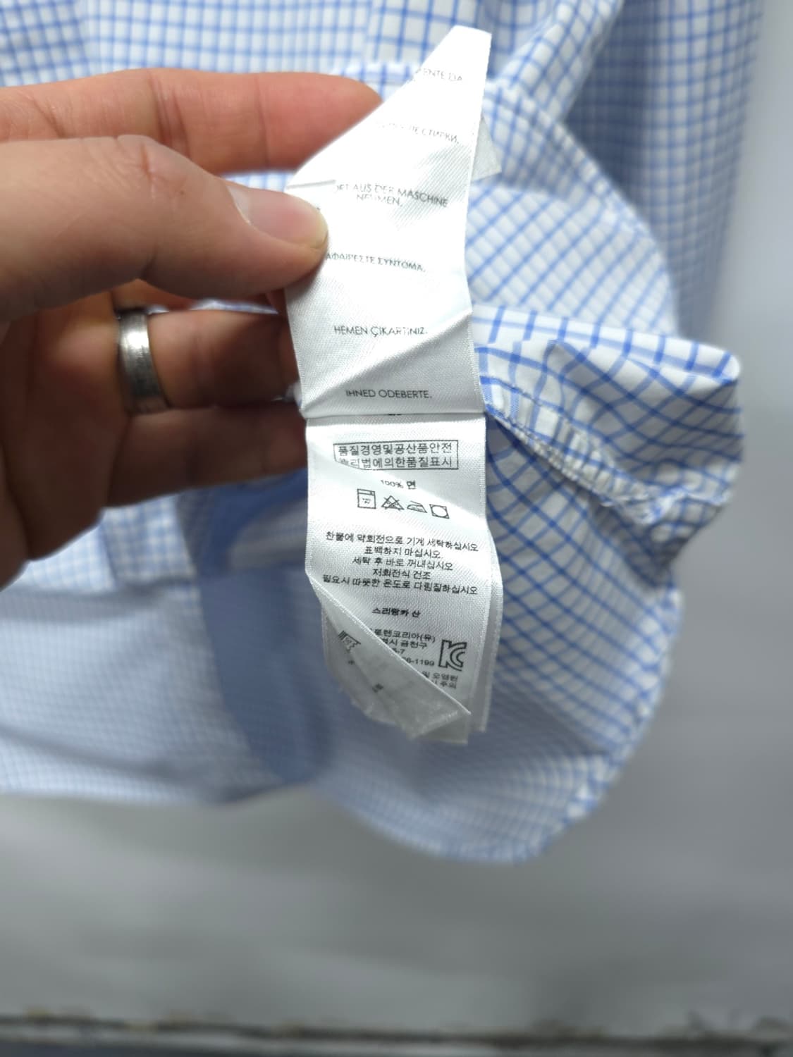 폴로랄프로렌 블루체크 셔츠 (110~115) 상품이미지7