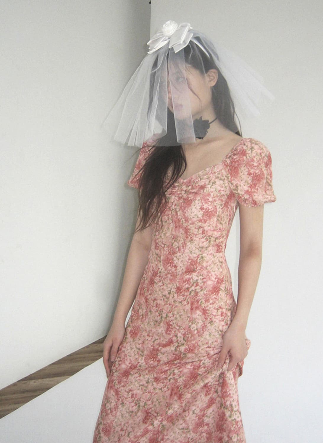 [새상품] 루루서울 마가렛 퍼프 롱 드레스 핑크 상품이미지3