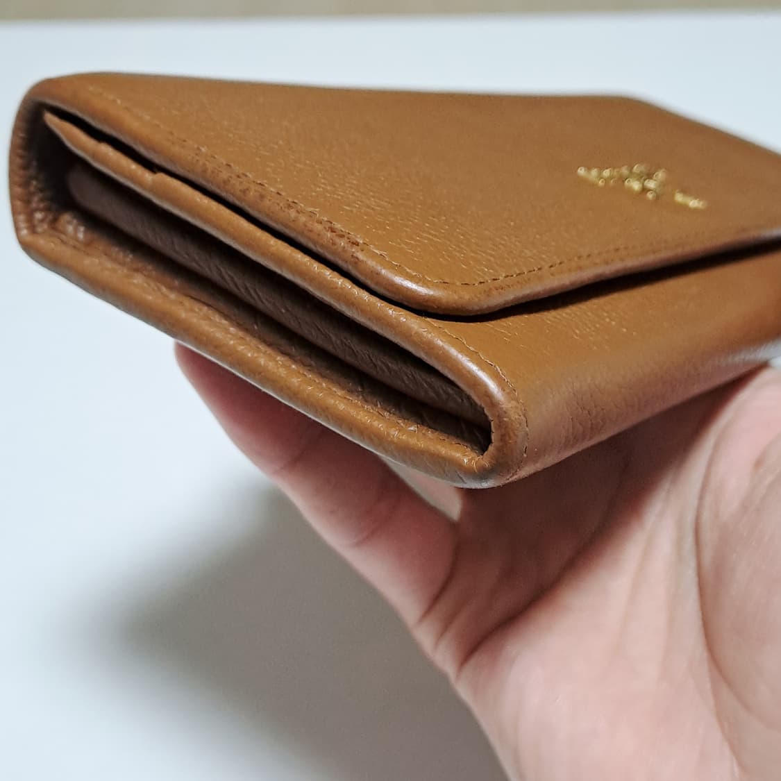 [100%/정품] 프라다 브라운 그레인 레더 장지갑, 프라다장지갑 상품이미지8