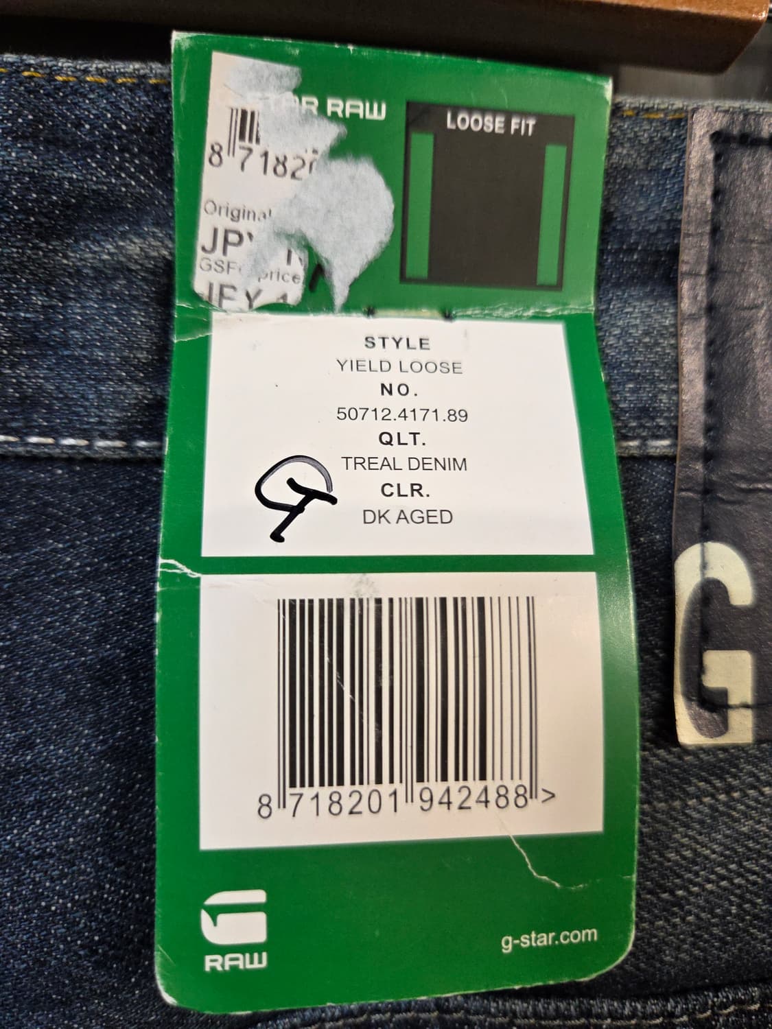 G-STAR RAW 데님 청바지(W33/L32) 상품이미지7