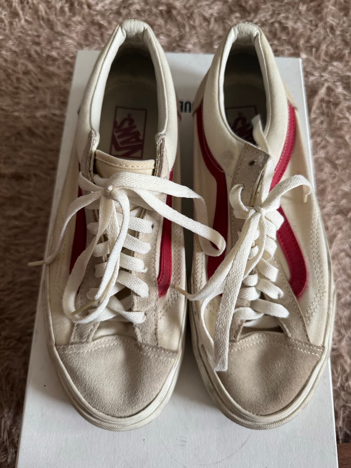 (41) 반스 스타일36 아이보리 레드 상품이미지1