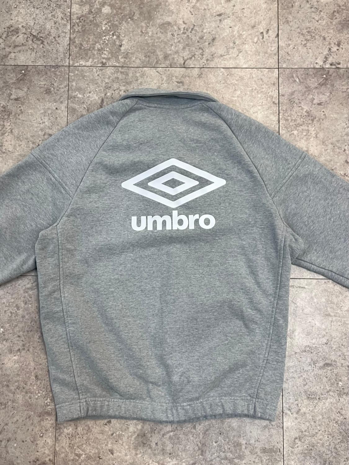 엄브로 카라 집업 맨투맨 그레이 95 #csz2553 상품이미지7