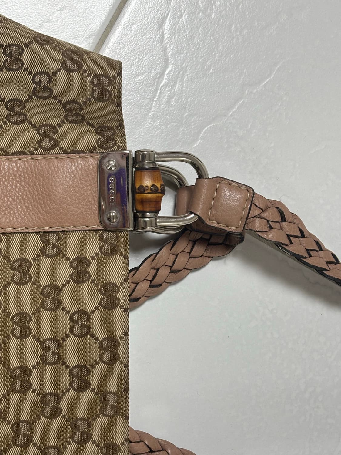 구찌 빈티지 GG 뱀부 리베치오 토트백 상품이미지3