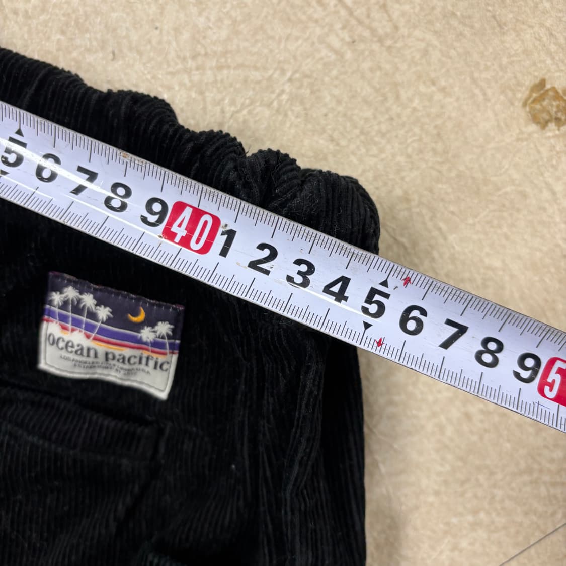 오션퍼시픽 코듀로이 블랙 팬츠 상품이미지5