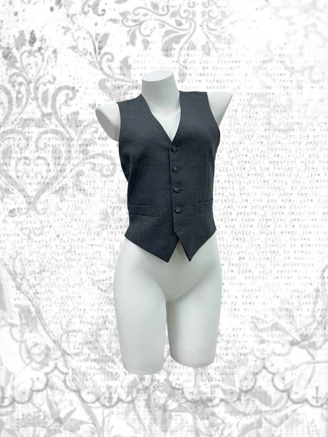 tailored vest looks like office girl 상품이미지3